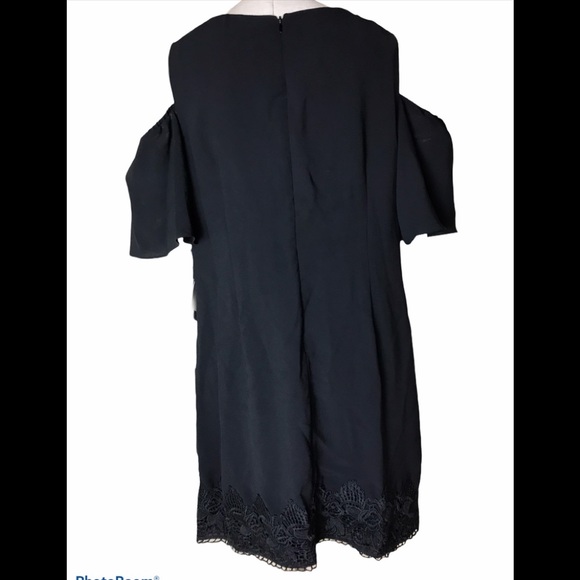 ADRIANNA PAPELL Guazy Crepe Cold Shoulder Shift 24W - Picture 3 of 6